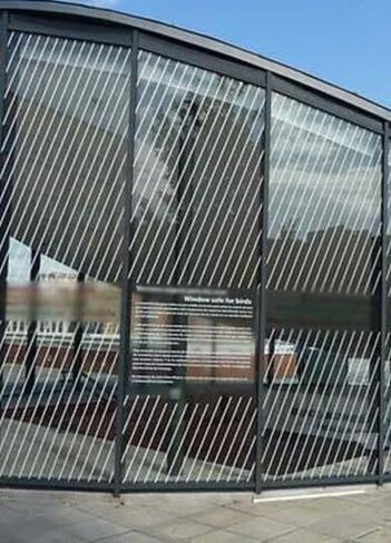 تصادم | شريط عاكس للطيور للنوافذ (3/4 بوصة × 40 بوصة - يغطي 2 إلى 3 نوافذ) | شارات النوافذ لمنع ضربات الطيور للنوافذ | أبيض in Kuwait