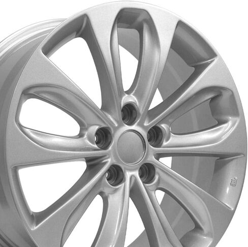 OE Wheels HY02 18 Inch Rims Fit Sonata Style 5x114.3 18x7.5 Gloss Silver - Hollander 70804 (Set of 4) in Saudi Arabia