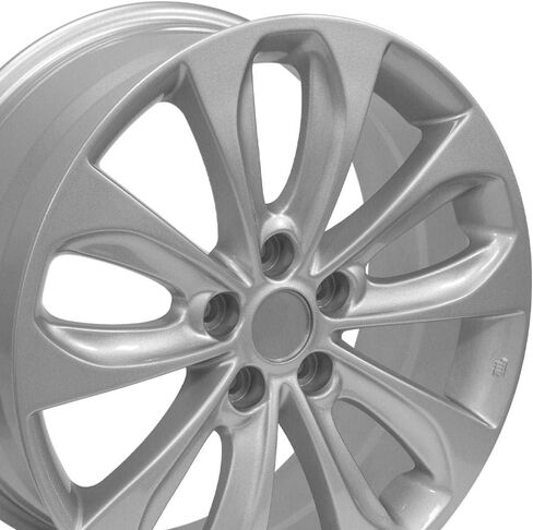 OE Wheels HY02 18 Inch Rims Fit Sonata Style 5x114.3 18x7.5 Gloss Silver - Hollander 70804 (Set of 4) in Saudi Arabia