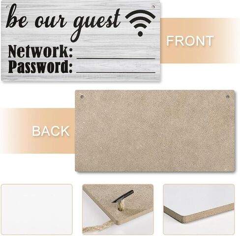 Wood Decor Sign Wifi Password Sign Be Our Guest Network Share Hot Spot Wall Decor Farmhouse Bathroom Sign Wood Hanging Wall Plque Decorative For Bathroom Gift For Home12X6 In in Saudi Arabia