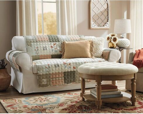 واقي الأثاث من Montgomery Ward Your Choice - زهور الخريف، غطاء الأريكة، نمط مبطن، Sedona، الأريكة، 127 بوصة عرض × 77 بوصة طول in Kuwait