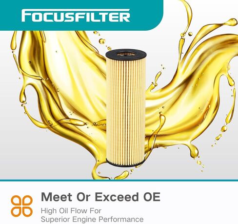 فلتر زيت من فئة OEM FL2062 من FOCUSFILTER، حماية 10 كيلو ميل، يناسب Ford F150 / Lincoln، يستبدل FT4Z-6731-A، CH11955، FL2062A، WL10050، L38154، KU2Z-6731-A، KU2J-6731-AA، FT4E-6714-AA in Saudi Arabia
