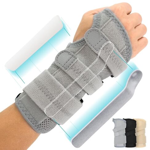 Vive Carpal Tunnel Wrist Brace (Left or Right) - Arm Compression Hand Support Splint - for Men, Women, Kids, Bowling, Tendonitis, Arthritis, Athletic Pain, Sports, Golf - Universal Adjustable Fit in Kuwait