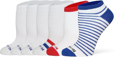 No Nonsense womens Uncushioned No Show Sock 6 Pair Pack in Saudi Arabia