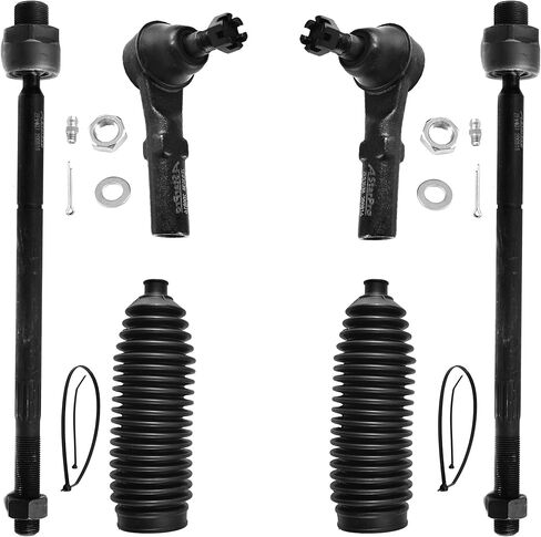 ASTARPRO 6pcs Front Tie Rod Ends Inner and Outer with Boots Compatible with 2002-2005 Dodge Ram 1500 in Saudi Arabia