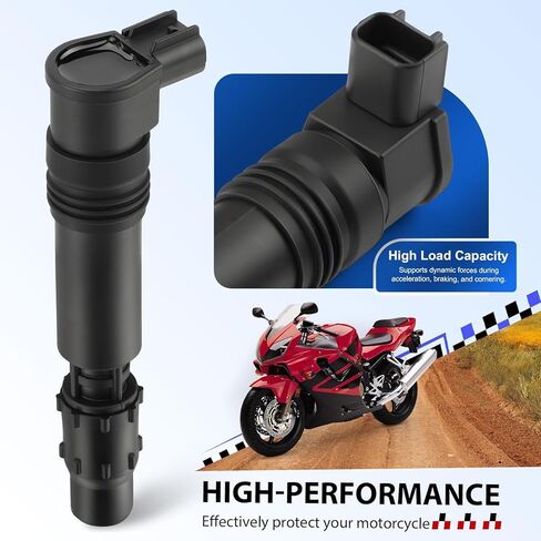 4Pcs Ignition Stick Coils w/Iridium Spark Plug For Honda CBR600F F4i 2002-2006 CBR954RR 2002-2003 30700-MEE-641 in Saudi Arabia