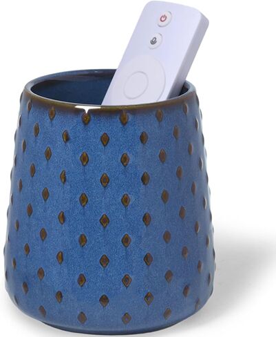 حامل جهاز التحكم عن بعد من السيراميك GDCZ، وحدة تخزين منظم العلبة عن بعد، منظم عن بعد للطاولة، حامل جهاز التحكم عن بعد للتلفزيون، حامل قلم فرشاة المكياج، 4.2 بوصة (رمادي) in Kuwait