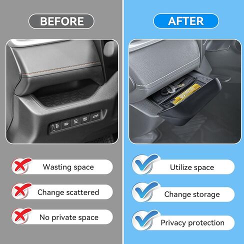 صندوق درج السائق EDBETOS لملحقات Toyota RAV4 2025 2024 2023 2022 2021 2020 2019 منظم درج جانبي للسائقين مع صينية إدراج وحدة التحكم وحصيرة غير قابلة للانزلاق لملحقات RAV4 الداخلية in Saudi Arabia