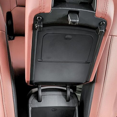 Hidden Center Console Organizer Compatible with 2023-2026 Kia Sportage Interior Accessories - Lid of Armrest Storage Box NQ5 Secret Compartment Insert Tray, Black in Saudi Arabia