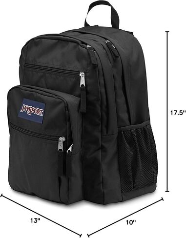 JanSport Big Student Backpack - 15-inch Laptop School Pack (Black.) in Saudi Arabia