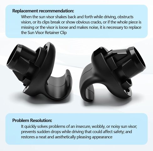 2PCS Sun Visor Retainer Clip Compatible with Nissan 350Z 2004-2009, JUKE 2011-2017, Infiniti FX35/FX45 2003-2008 Replaces 96409-CG000 in Saudi Arabia