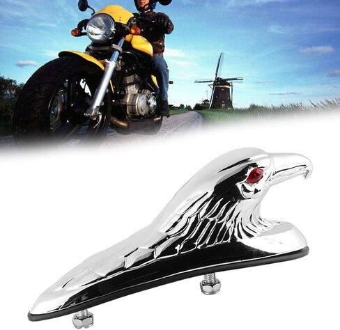 Motorcycle Front Fenders Ornament, Aluminum Eagle Head Statue, Universal Motorcycle Fenders Ornament for Various Models in Saudi Arabia
