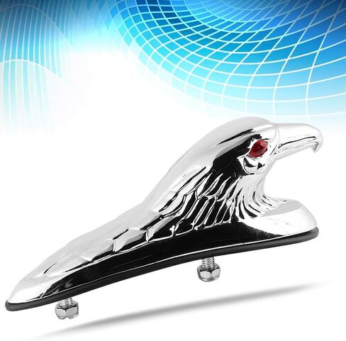 Motorcycle Front Fenders Ornament, Aluminum Eagle Head Statue, Universal Motorcycle Fenders Ornament for Various Models in Saudi Arabia