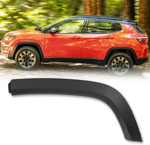 G-PLUS Wheel Fender Molding Fender Flare Rear Left Side Compatible with Jeep Compass 2017-2022 Textured Black Wheel Molding Trim Fender Flare in Saudi Arabia