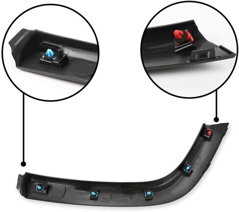 G-PLUS Wheel Fender Molding Fender Flare Rear Left Side Compatible with Jeep Compass 2017-2022 Textured Black Wheel Molding Trim Fender Flare in Saudi Arabia