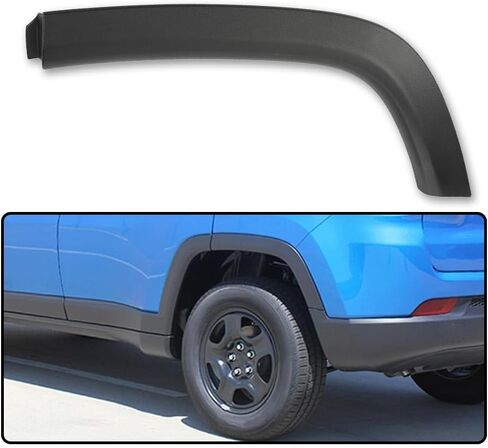 G-PLUS Wheel Fender Molding Fender Flare Rear Left Side Compatible with Jeep Compass 2017-2022 Textured Black Wheel Molding Trim Fender Flare in Saudi Arabia