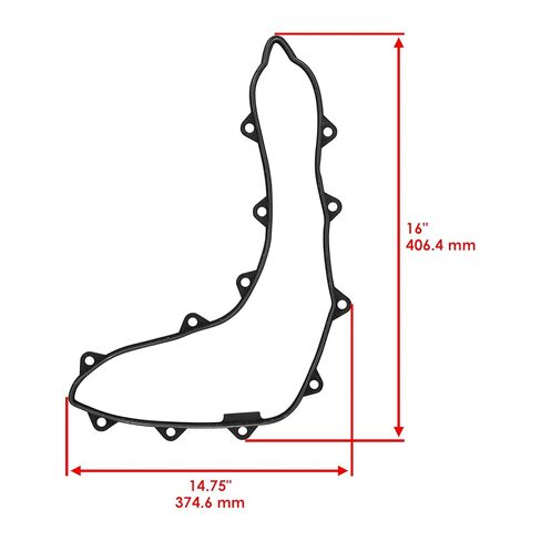 Caltric Transmission Clutch Cover Gasket Compatible with Can-am Maverick 1000R 2013-2018 in Saudi Arabia