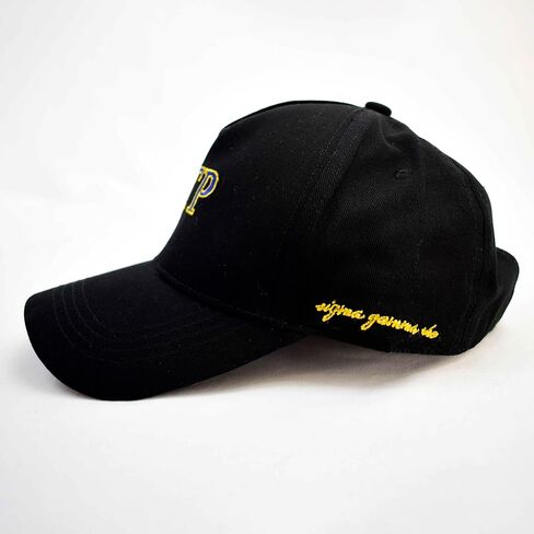Sorority Shop Sigma Gamma Rho Baseball Cap - Brushed Cotton 5-Panel Black Hat, Adjustable Size, Embroidered Greek Letters and Sorority Name in Script, Sigma Gamma Rho Gifts for Women in Saudi Arabia