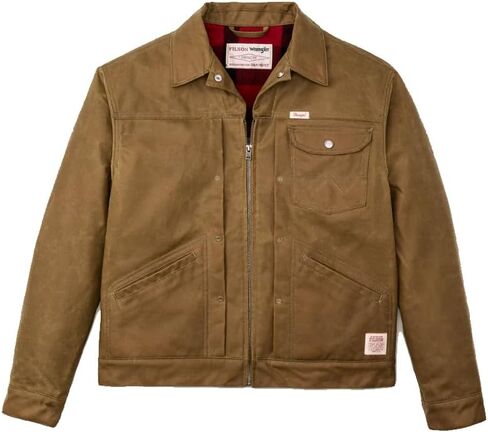 Wrangler Men's X Filson Adventure Jacket, Tan, Cotton Lightweight in Saudi Arabia