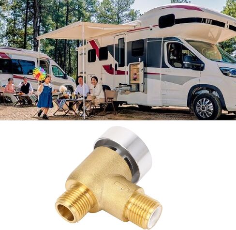 صمام فحص قواطع فراغ RV، استبدال صمام فحص فلوشير النحاسي، خيط ذكر 1/2 بوصة NPT لمركبات RV Campers، مقطورات السفر، المنازل المتنقلة، مع 571 VAC CHK A in Saudi Arabia