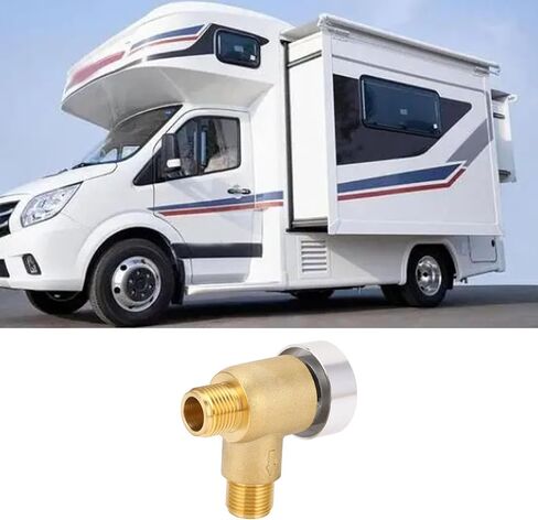 صمام فحص قواطع فراغ RV، استبدال صمام فحص فلوشير النحاسي، خيط ذكر 1/2 بوصة NPT لمركبات RV Campers، مقطورات السفر، المنازل المتنقلة، مع 571 VAC CHK A in Saudi Arabia