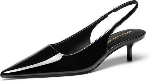 أحذية نسائية من DREAM PAIRS بكعب قطط من الخلف ومغلقة عند الأصابع أحذية مريحة بمقدمة مدببة وحفلات الزفاف أحذية أنيقة in Saudi Arabia