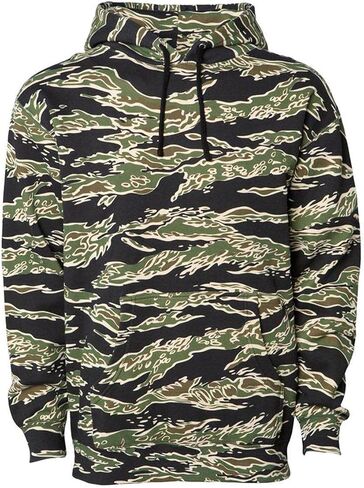 شركة التجارة المستقلة - سترة ثقيلة الوزن بغطاء للرأس - IND4000 - M - Tiger Camo in Saudi Arabia