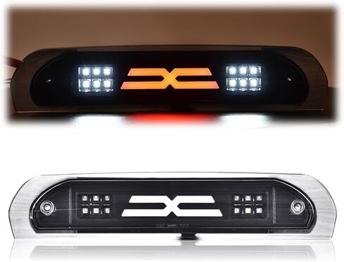 GRAND ORANGE LED Third Brake Light Compatible with Dodge Ram 1500 2002-2008/Dodge Ram 2500 3500 2003-2009 3rd High Mount Stop Lights Brake Lamp Smoke Lens Black Housing 5072594AB in Saudi Arabia