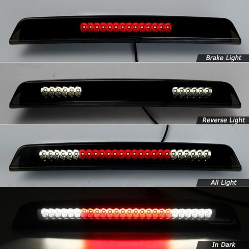 ضوء الفرامل الثالث من AUTOXBERT متوافق مع Titan 2004-2015/2005-2016 Frontier مقاوم للماء LED عالي التركيب ضوء الفرامل الثالث (عدسة دخان الإسكان الأسود) in Saudi Arabia