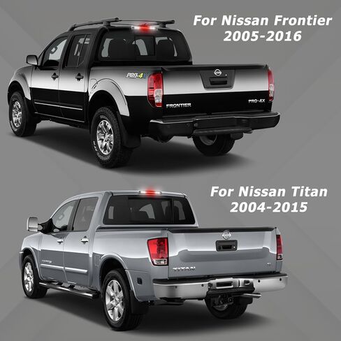 ضوء الفرامل الثالث من AUTOXBERT متوافق مع Titan 2004-2015/2005-2016 Frontier مقاوم للماء LED عالي التركيب ضوء الفرامل الثالث (عدسة دخان الإسكان الأسود) in Saudi Arabia