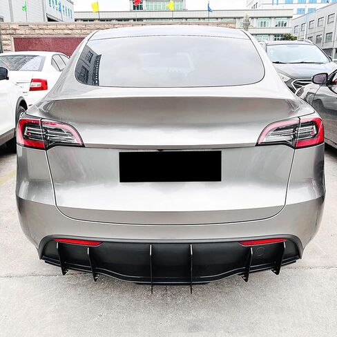 Rear Bumper Diffuser Lip Spoiler Body Kit for Tesla Model Y 2018-2025 2023 Black in Kuwait