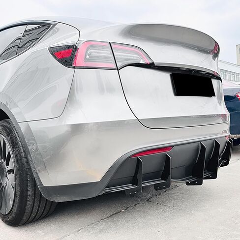 Rear Bumper Diffuser Lip Spoiler Body Kit for Tesla Model Y 2018-2025 2023 Black in Kuwait