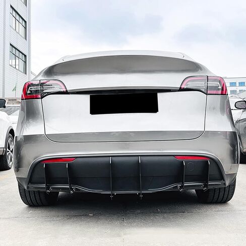 Rear Bumper Diffuser Lip Spoiler Body Kit for Tesla Model Y 2018-2025 2023 Black in Kuwait