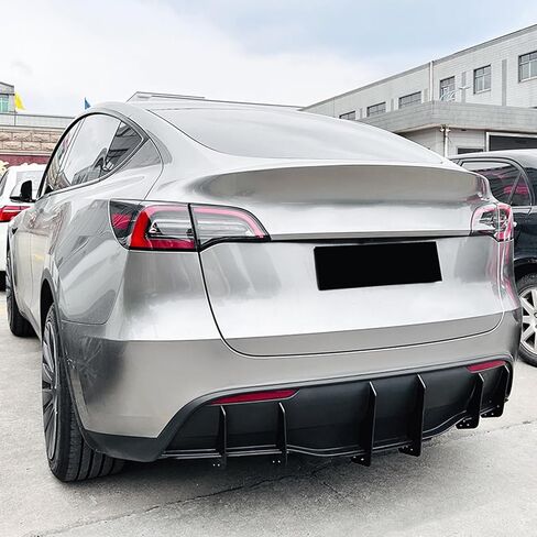 Rear Bumper Diffuser Lip Spoiler Body Kit for Tesla Model Y 2018-2025 2023 Black in Kuwait