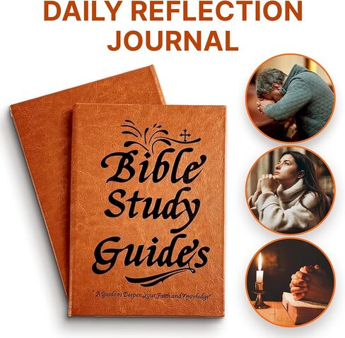 66-Page Bible Study Guide, Year-Long Devotional with Daily Scripture Quotes, Christian Journal for Women, A Guide to Deepen Faith and Knowledge - A5 Size (1pc) in Saudi Arabia