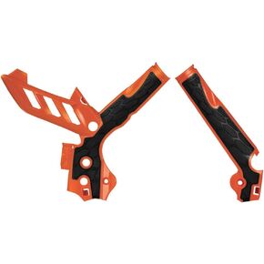 Acerbis X-Grip Frame Guards Orange/Black for KTM 300 XC 2013-2016 in Kuwait