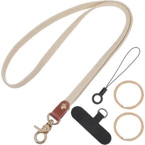 حبال شارة للنساء، حبل قابل للتمدد حول الرقبة مع إبزيم منفصل لحامل شارة الهاتف في المحفظة in Kuwait