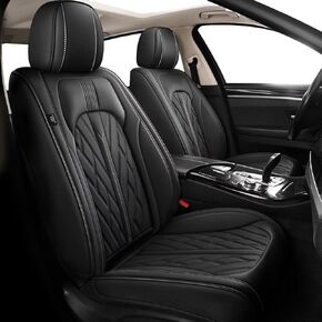 TTX LIGHTING Seat Covers for Car Full Set Fit for Hyundai Kona 2018-2026 Leather Seat Covers Breathable Waterproof Seat Protectors Automotive Seat Cushion with Airbag Compatible (Black) in Kuwait