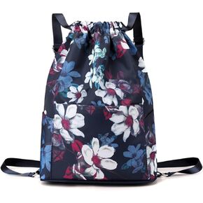 QUROXO Drawstring Foldable Large Capacity Dry-Wet Separation Travel Sports Backpack,Waterproof Travel Drawstring Gym Sack (C) in Saudi Arabia
