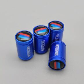 Tire Valve Stem Caps for M 1 2 3 4 5 6 7 8 Series X1 X2 X3 X4 X5 X6 X7 M3 M5 Z4, Anodized Aluminum Tire Valve Cap Set, Corrosion Resistant, 4 Pack (Blue) in Saudi Arabia
