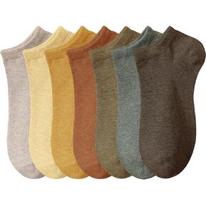 جوارب نسائية للكاحل قطن بدون عرض مريحة ببطانة منخفضة القطع من ورق الكرافت صندوق هدايا مقاس 6-9 in Kuwait