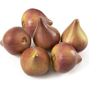 6 Pcs Artificial Figs, Realistic Fake Fig Fruit - Lifelike Foam Decorative Models for Home Kitchen Cabinet, Table Display, Vase & Bowl Filler, Photography Props, Supermarket Decor in Kuwait