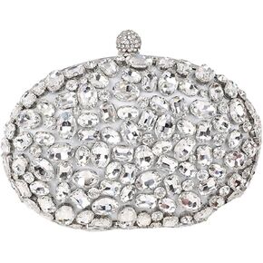 Golden Birthday Party Luxury Crystal Silver Diamond Evening Bags Women Purse Wedding Pink Bridal Boutique Clutch in Kuwait