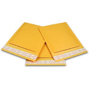 HGP #T, 5" x 6", 50 Pack, Kraft Bubble Mailers Padded Shipping Envelopes Self Seal Wide Size in Kuwait