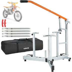 VEVOR Dirt Bike and Dual Sport Tire Changer, Fits for 16"-21" Wheels, 15/17/20/25 mm Axles, Heavy Duty Dirt Bike Tire Changing Tool Kit with Bead Breaker, Irons, Protective Sleeves, and Storage Bag in Kuwait