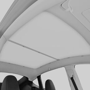 2024 Upgrade Tesla Model Y Sunshade Roof Nano Ice-Crystal Coatings,Blocks of UV,Buckle Fixing No-Sag,No Gaps Foldable, Easy to Store and Install for Model Y 2020-2024 Grey in Saudi Arabia