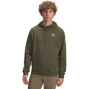 هودي بغطاء رأس بعلم الحرية للرجال من Under Armour، (390) أخضر OD أخضر / / رمل الصحراء، صغير in Kuwait