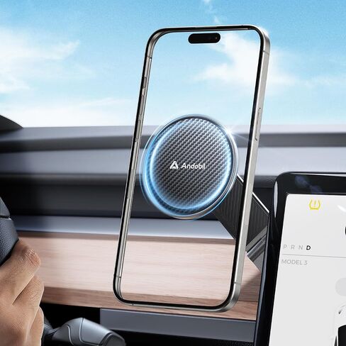 andobil [2024 Upgraded] for Magsafe Car Mount [Never Blocking, 360° Rotation] Stable Phone Mount for Car Vent, Universal Cell Phone Holder Car for iPhone 15 14 13 Pro Max Samsung S24 S23 Ultra & All in Kuwait