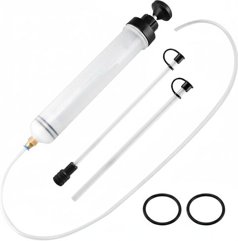 مضخة نقل الزيت اليدوية لنقل السوائل مع خرطوم مطاطي 23.6 بوصة لشفط سائل فرامل وقود السيارات (500 CC) in Kuwait