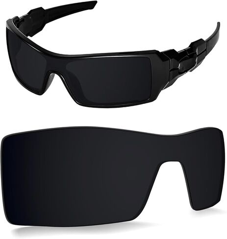 عدسات بديلة مقاس 1.6 مم متوافقة مع نظارات Oakley Oil Rig الشمسية، مضادة للخدش والصدمات in Kuwait